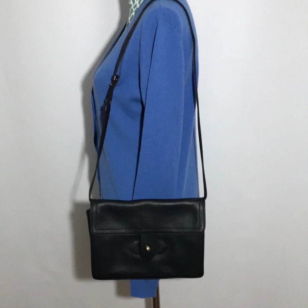 Madewell The Sketchbook Black Leather Bag Clutch Combo Purse - Picture 1 of 8